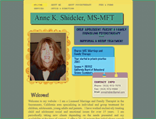 Tablet Screenshot of anneshideler.com